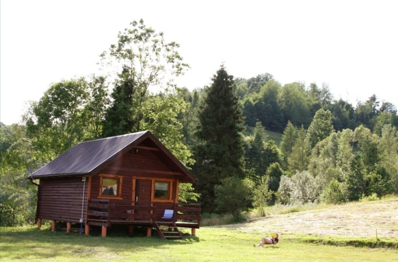Domek Gumisiówka na skraju lasu w Górzance